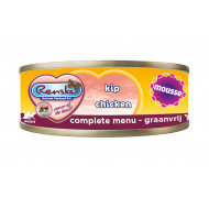 Renske mousse kip kattenvoer (70 gram) 1 tray (24 x 70 g)