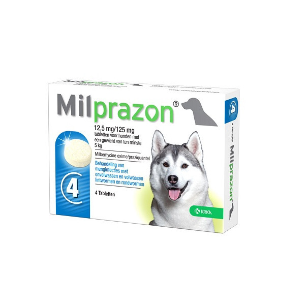 Milprazon Ontwormingsmiddel hond (5-75 kg) 2 tabletten