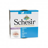 Schesir tonijn (natural style) natvoer kat (blikjes 85 g) 2 trays (28 x 85 g)