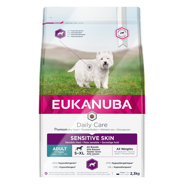 Eukanuba Daily Care Sensitive Skin hondenvoer 2 x 12 kg