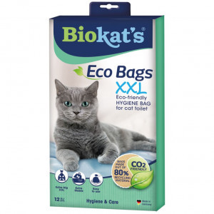 Biokat&apos;s Eco Bags XXL voor de kattenbak 3 verpakkingen