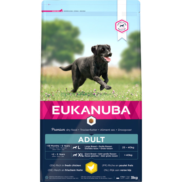 Eukanuba Adult Large Breed kip hondenvoer 15 + 3 kg