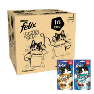 Felix Party Mix Original / Seaside kattensnoep 16 x 60 g