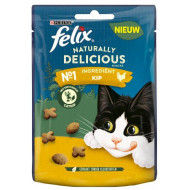 Felix Naturally Delicious met kip en vleugje kattenkruid snacks 6 x 180 g