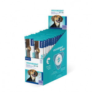 Virbac Veggiedent Single kauwstrips hond M ( 28 st.) 2 dozen (56 stuks)