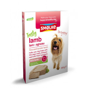 Smølke Tasty Lamb vers gestoomd lam nat hondenvoer 2 x (10 x 395 g)