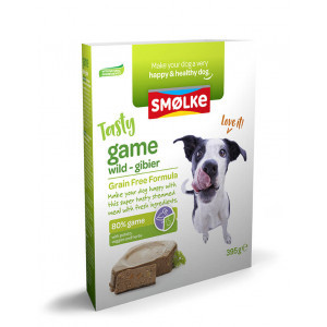 Smølke Tasty Game vers gestoomd wild nat hondenvoer 10 x 395 g