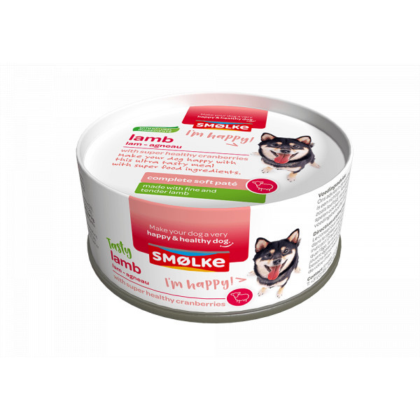 Smølke Soft Paté lam hondenvoer 24 x 125 g