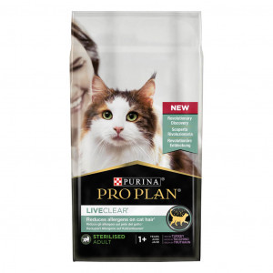 Pro Plan LiveClear Sterilised Adult met kalkoen kattenvoer 2 x 1,4 kg