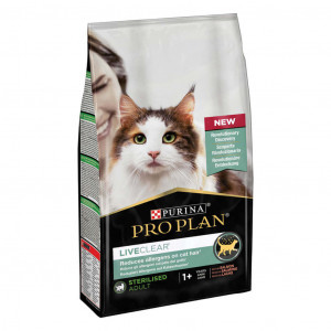 Pro Plan LiveClear Sterilised Adult met zalm kattenvoer 1,4 kg