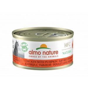 Almo Nature HFC Natural kip met pompoen natvoer kat (70 g) 18 x 70 g