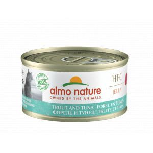 Almo Nature HFC Jelly forel en tonijn natvoer kat (70 g) 12 x 70 g