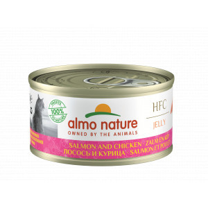 Almo Nature HFC Jelly zalm en kip natvoer kat (70 g) 18 x 70 g