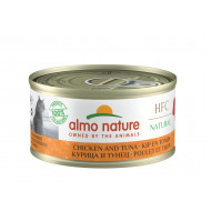 Almo Nature HFC Natural kip en tonijn natvoer kat (70 g) 12 x 70 g