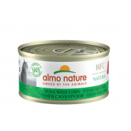 Almo Nature HFC Natural tonijn met maïs natvoer kat (70 g) 12 x 70 g