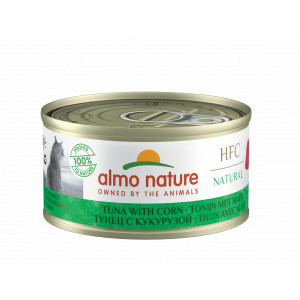 Almo Nature HFC Natural tonijn met maïs natvoer kat (70 g) 6 x 70 g