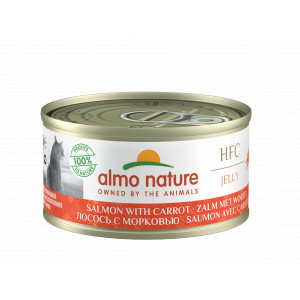 Almo Nature HFC Jelly zalm met wortel natvoer kat (70 g) 18 x 70 g