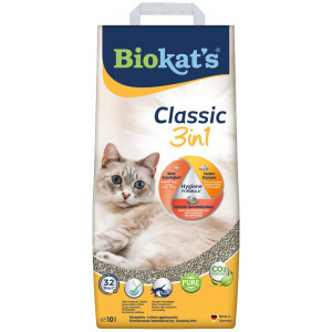 Biokat&apos;s Classic 3 in 1 kattenbakvulling 2 x 10 liter