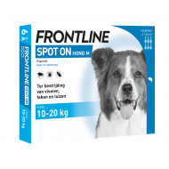 Frontline Spot-on hond M / 10-20 kg 5 x 6 pipetten