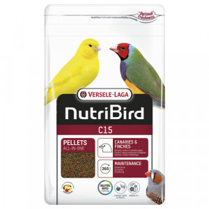 Nutribird C15 kanaries, tropische en inlandse vogels voer 2 x 3 kg