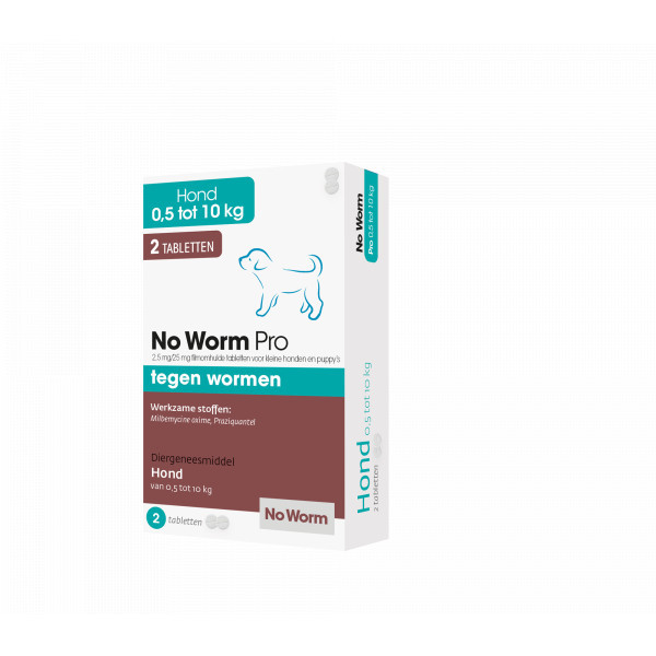 No Worm Pro Kleine Hond & Puppy 4 tabletten