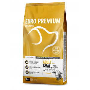 Euro Premium Adult Small w/Lamb & Rice hondenvoer 3 kg