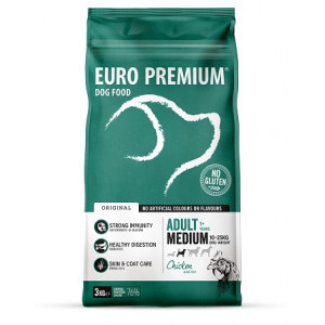 Euro Premium Adult Medium Chicken & Rice hondenvoer 12 kg