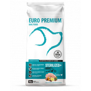 Euro Premium Grainfree Adult Sterilized+ Chicken & Potatoes hondenvoer 2 x 2 kg