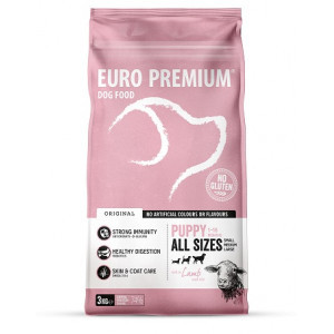 Euro Premium Puppy w/Lamb & Rice hondenvoer 2 x 3 kg