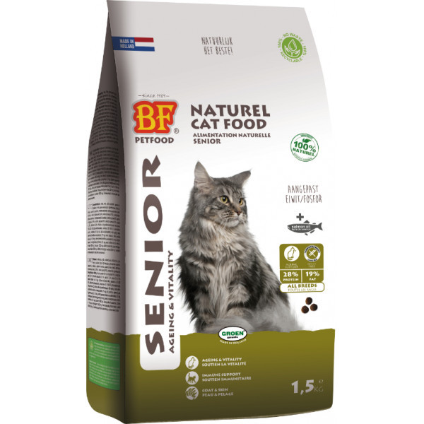 BF Petfood Senior Ageing & Souplesse kattenvoer 1,5 kg