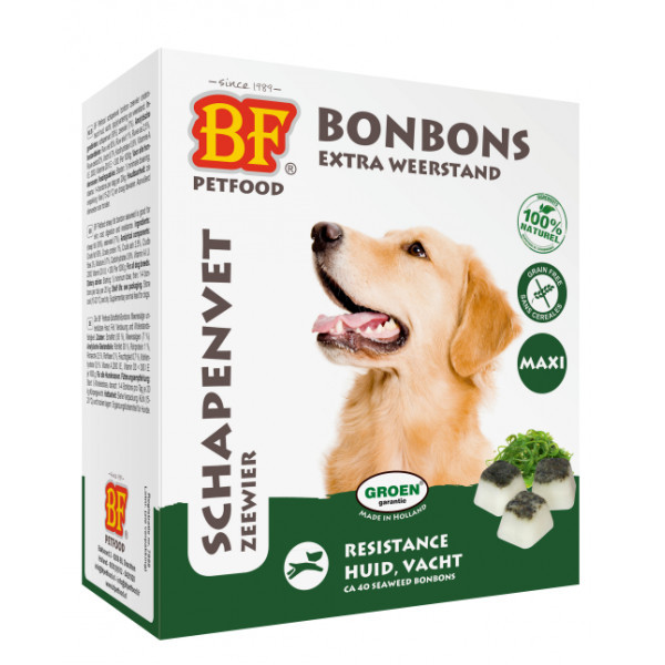 BF Petfood Schapenvet Maxi Bonbons met zeewier 1 verpakking