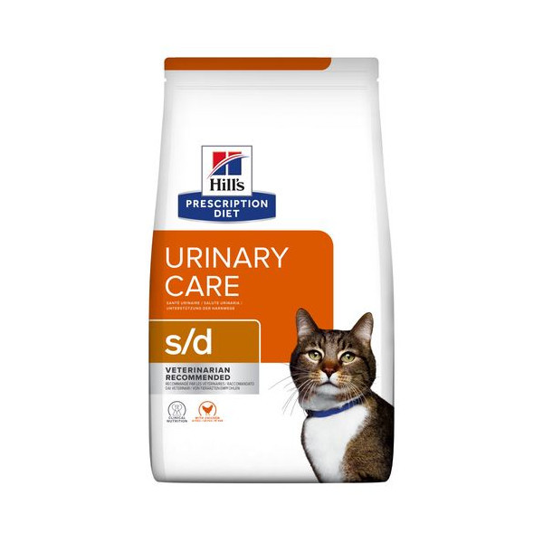 Hill&apos;s Prescription Diet S/D Urinary Care kattenvoer met kip 3 x 3 kg