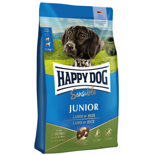 Happy Dog Sensible Junior met lam en rijst hondenvoer 2 x 10 kg