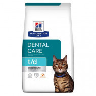 Hill&apos;s Prescription Diet T/D Dental Care kattenvoer met kip 3 x 3 kg