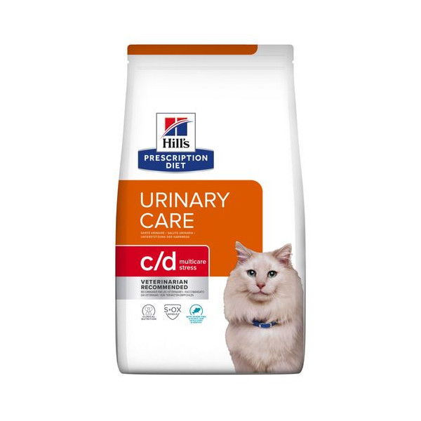 Hill&apos;s Prescription Diet C/D Multicare Stress Urinary Care kattenvoer met kip 3 x 8 kg