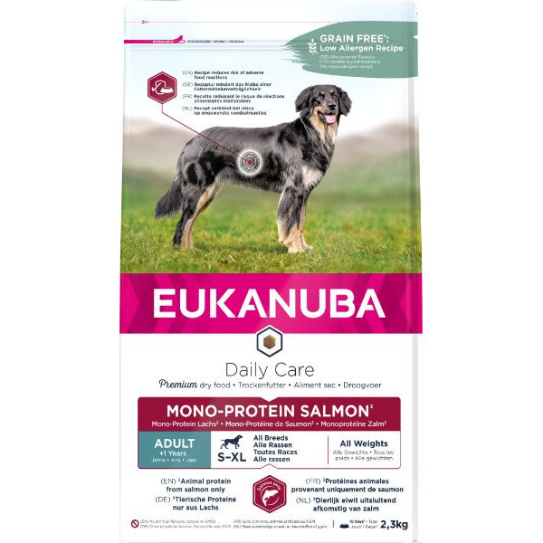 Eukanuba Daily Care Monoprotein zalm hondenvoer 12 kg