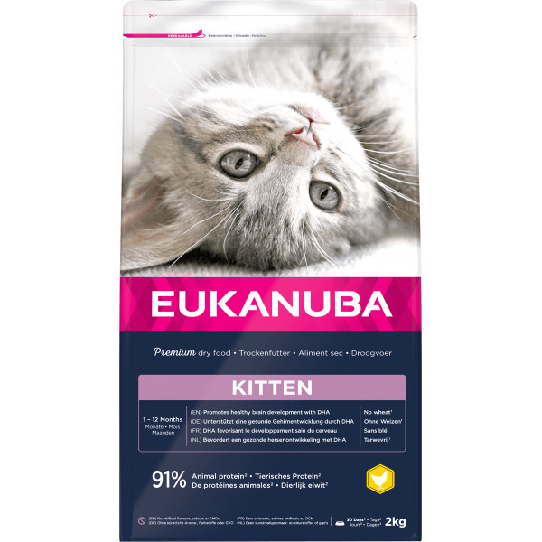 Eukanuba Kitten kip kattenvoer 2 x 2 kg