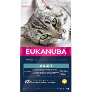 Eukanuba Adult kip kattenvoer 2 x 10 kg