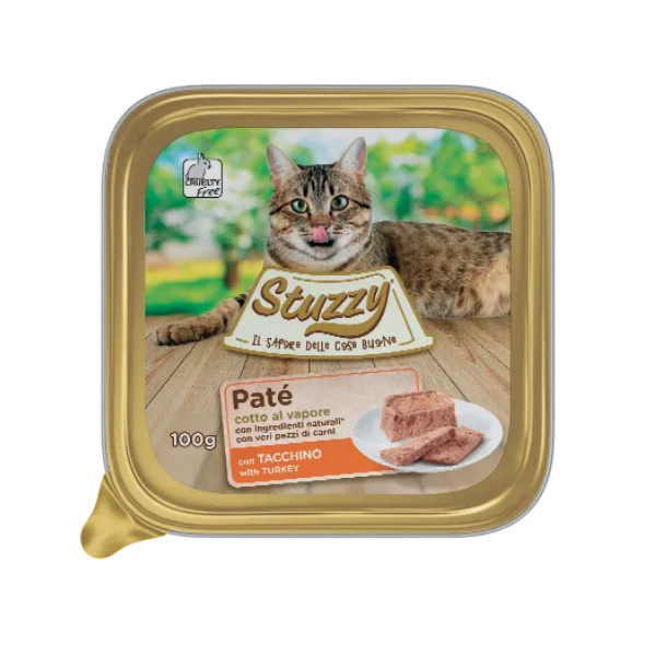 Stuzzy Paté met kalkoen kattenvoer 100 gr. 1 tray (32 x 100 g)