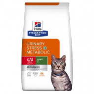 Hill&apos;s Prescription Diet C/D Multicare Stress Urinary + Metabolic kattenvoer met kip 2 x 3 kg