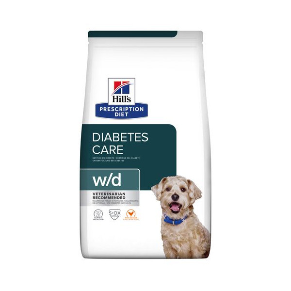 Hill&apos;s Prescription Diet W/D Diabetes Care hondenvoer met kip 2 x 10 kg