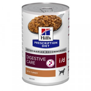 Hill&apos;s Prescription Diet I/D Digestive Care nat hondenvoer met kalkoen blik 2 trays (24 x 360 g)