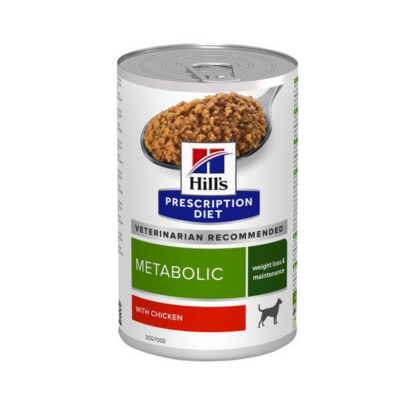 Hill&apos;s Prescription Diet Metabolic Weight Management nat hondenvoer met kip blik 2 trays (24 x 370 g)