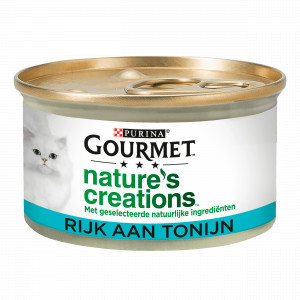 Gourmet Nature&apos;s Creations met tonijn nat kattenvoer (blik 85 gr) 24 x 85 g