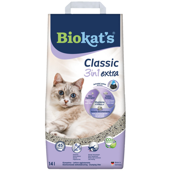 Biokat&apos;s Classic 3 in 1 Extra kattenbakvulling 14 liter