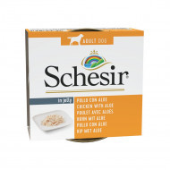 Schesir kipfilet met aloë nat hondenvoer 1 tray (10 x 150 g)