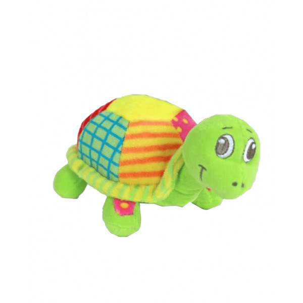 Pluche Schildpad met piep (16 cm) Per stuk