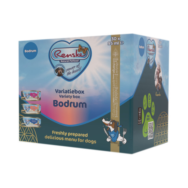 Renske Vers Bereid Variatiebox Bodrum hondenvoer (30x95g) 1 tray (30 x 95 g)