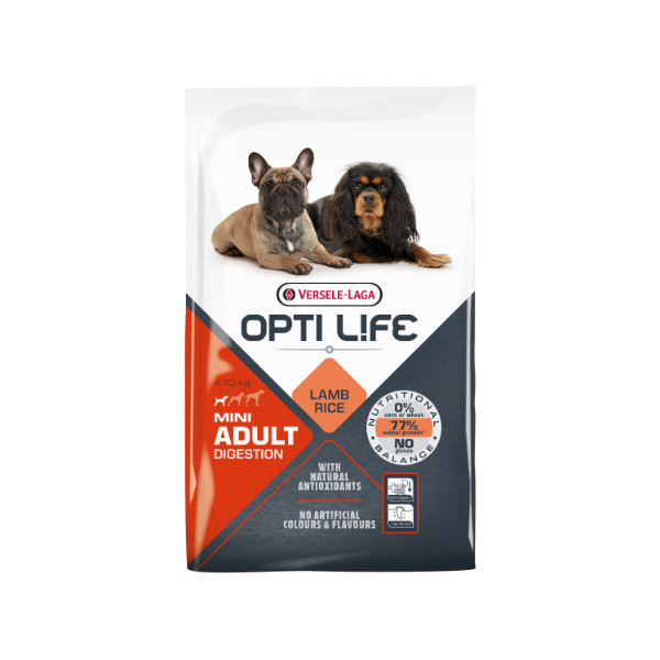 Opti Life Mini Adult Digestion hondenvoer 2 x 7,5 kg