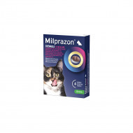 Milprazon Chewable 16 mg / 40 mg grote kat 8 tabletten